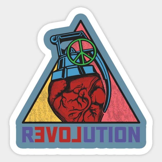 Revolution! Sticker by RepubliRock